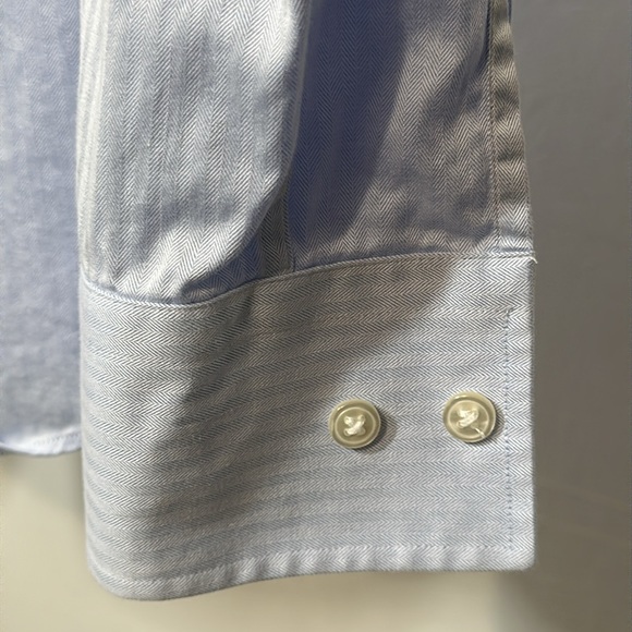 Boss by Hugo Boss Men’s Light Blue Button Down Dress Shirt Size 15 Slim Fit - Picture 12 of 12